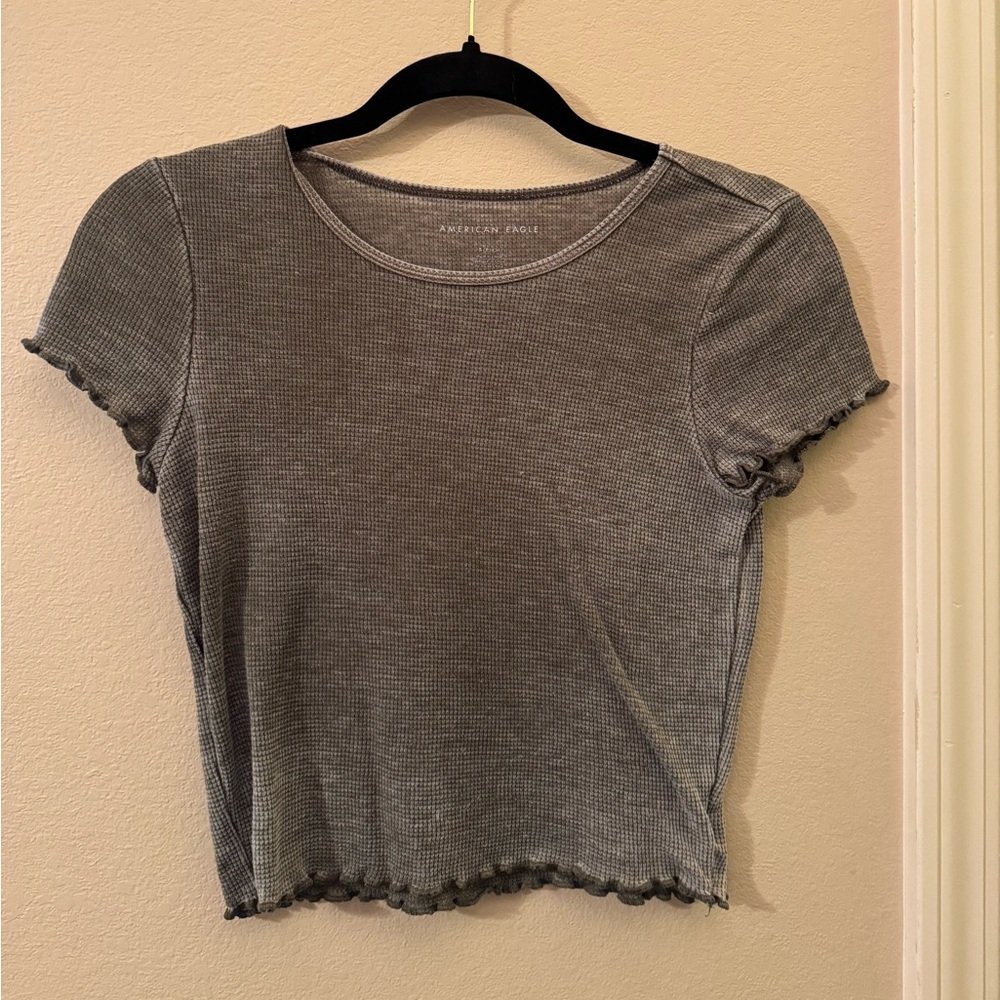 American Eagle Outfitters Green Short Sleeve Top